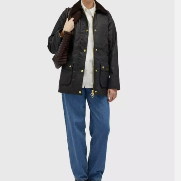 Sage/Ancient ~ Barbour Modern Beadnell Wax Jacket MSRP$498 English Chic - Picture 14 of 16